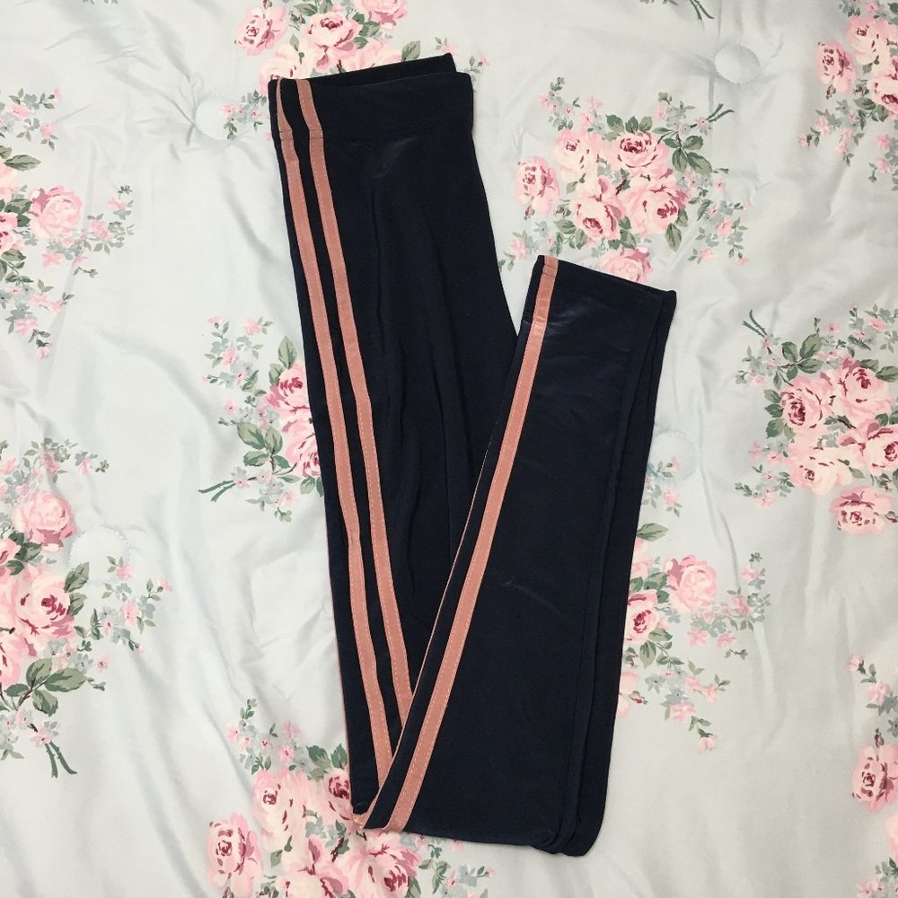Navy & Pink work out leggings